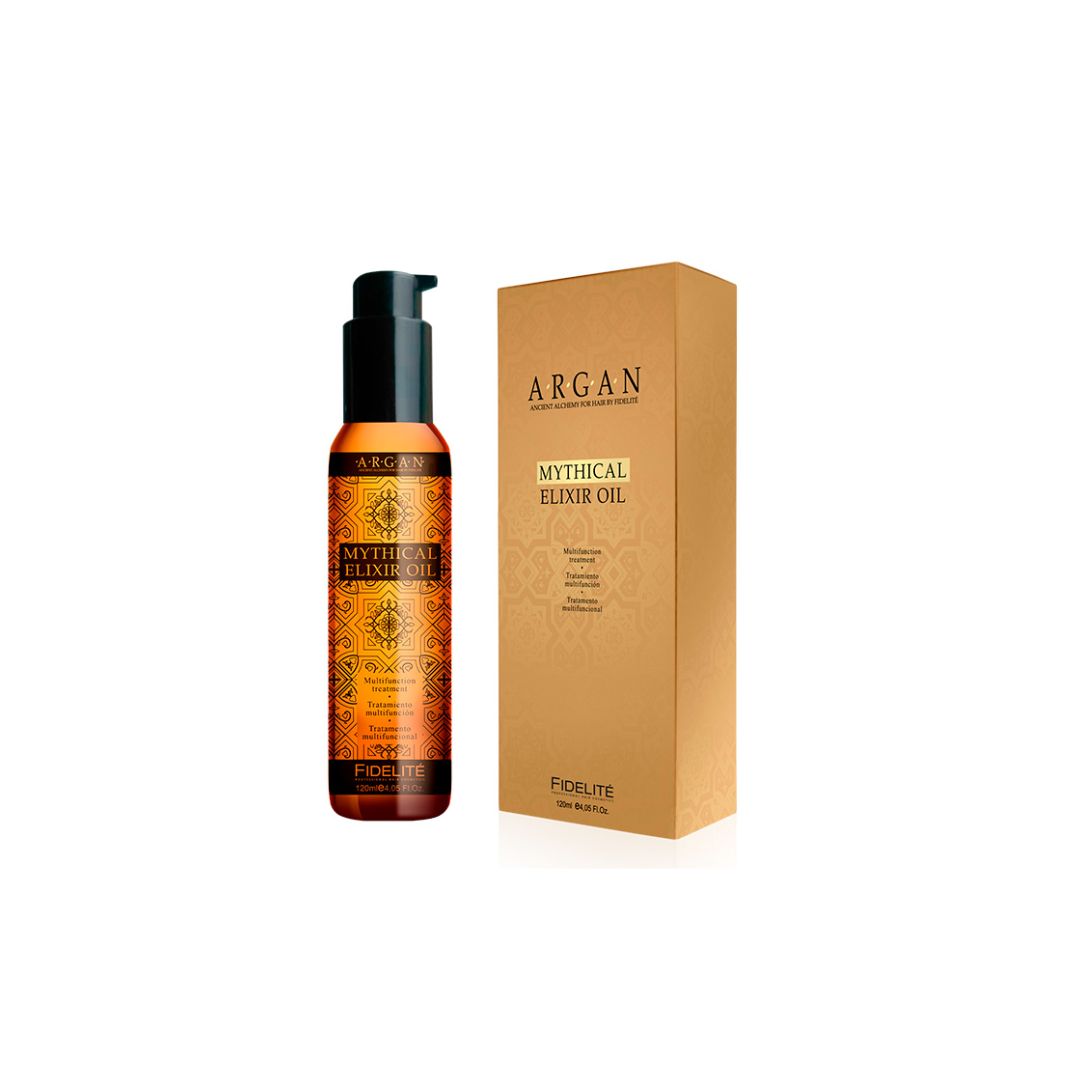 Elixir Multifunción Argán 120ml – Tratamiento capilar nutritivo y protector Elixir capilar multifunción con aceite de argán de 120ml para brillo, hidratación y protección térmica.
