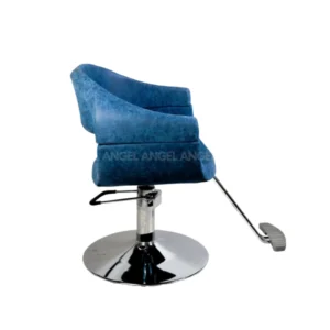 Sillón Cesena hidráulico azul para peluquería y barbería