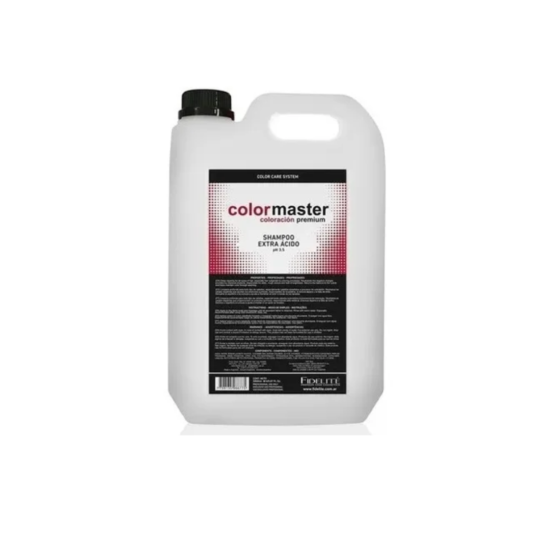 Shampoo extra ácido profesional 5000 ml – Protección del color y brillo Shampoo extra ácido 5000 ml para cabellos teñidos y tratados químicamente